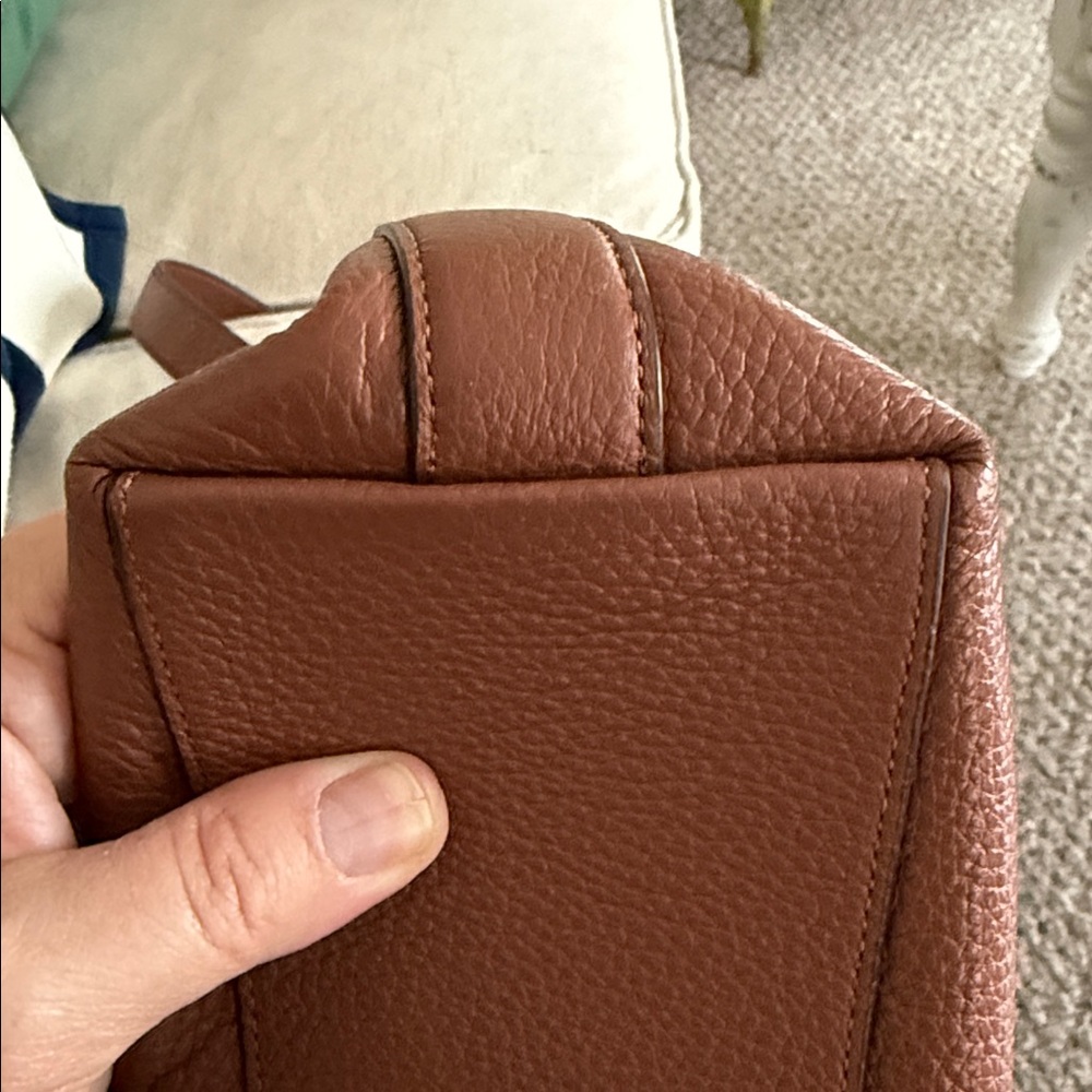 Coach Chestnut Leather Shoulder Bag - Picture 5 of 6